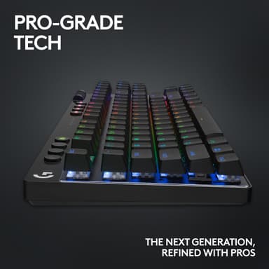 Logitech G PRO X TKL Lightspeed Tactile trådlöst tangentbord (svart)