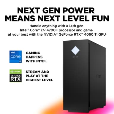 HP Omen 25L i7-14F/16/1000/4060Ti stationär dator gaming